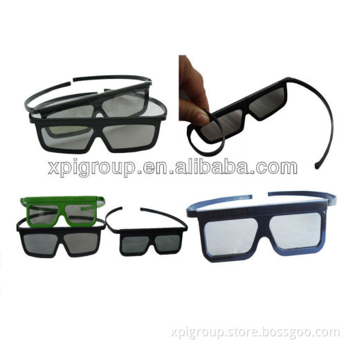 plastic frame Linear or Circular polarized Real D 3d glasses